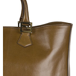 Fendi 'Twins' Brown Vintage Leather Tote