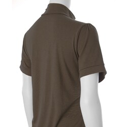 Self Esteem Junior's Plus Size Tie Neck Banded Tunic