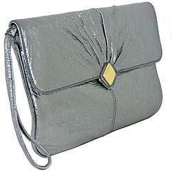 Franchi 'Linda' Metallic Clutch Bag