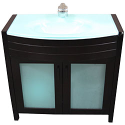 Contemporary Bathroom Vanity with Waterfall Faucet