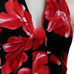 Tiana B. Women's Floral Print Halter Maxi Dress