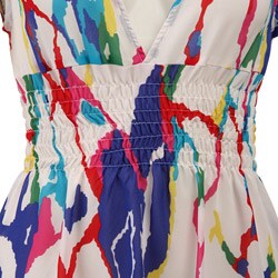 FINAL SALE BB Dakota Women's Del Mar Print V-neck Dress