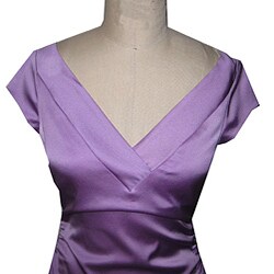 Maggy London Women's Solid Stretch Satin Dress
