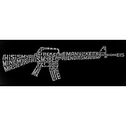 Los Angeles Pop Art Men's 'Rifle' T-shirt
