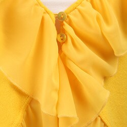 W.D.N.Y Women's Chiffon Ruffle V-neck Cardigan