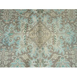 Persian Antique Tabriz Beige/ Olive Rug (8'2 x 11'4)