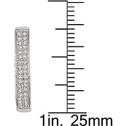 10k White Gold 1/5ct TDW Diamond Earrings (I-J, I2-I3)