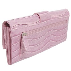 M Collection by Adi Women's Croc Print Wristlet Clutch