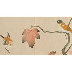Silk 'Birds on the Tree' Painting (China)