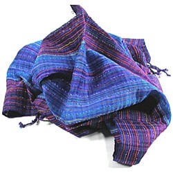 Purple/ Blue 'San Antonio' Scarf (Guatemala)