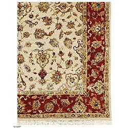 Hand-knotted Declare Wool/ Silk Rug (12' x 15')