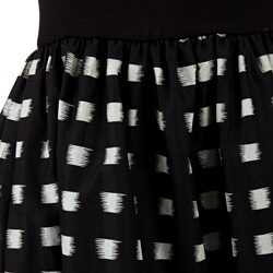 Necessary Objects Junior's Check Babydoll Dress