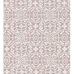 Martha Stewart Bloomery Lilac Cotton Rug (5'6 x 8'6)