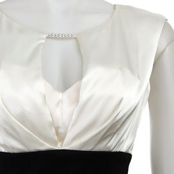 Connected Apparel Women's Belted 2-fer Dress