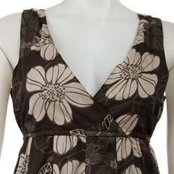 Magic Women's Plus Size Godet Floral Tank Dress