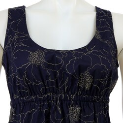 Essentials by A.B.S. Women's Embroidered Sleeveless Dress
