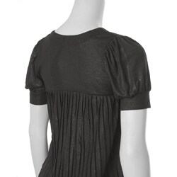 Everyday Junior's Shimmering High-waist Pleated Top