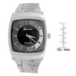 Geneva Platinum Men's Link Bracelet Watch