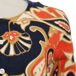 For the Republic Women's 3/4-sleeve Printed Cardigan