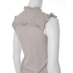 Adriana Junior's Ruffle Trim Sleeveless Top