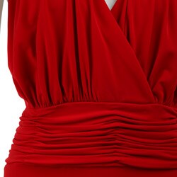 Glamour Women's Plus Size V-neck Dress