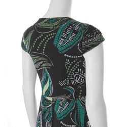 Sangria Women's Knot Front Print Dress