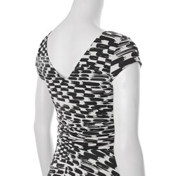 Adi Designs S Max Collection Women's Shirred Waist Dress