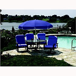 All-weather Outdoor Club Chair Cushion Sky Blue