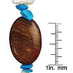 Maddy Emerson Couture Pearl and Gemstone Necklace (15 mm)