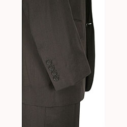 Ferrecci Men's Chocolate Brown Nail Head Suit