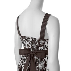 Cute Options Junior's Floral Print Sleeveless Dress