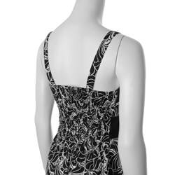 Cute Options Junior's Black/ White Sleeveless Dress