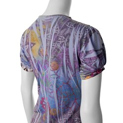 California Bloom Women's V-neck Sublimation Print Top