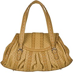 Dior Savane Perforated Leather Satchel