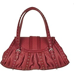 Dior 'Savane' Perforated Leather Satchel