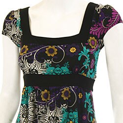A-List Women's Square-neck Puff-sleeve Dress