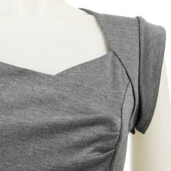 Necessary Objects Junior's Ponte Cap Sleeve Top