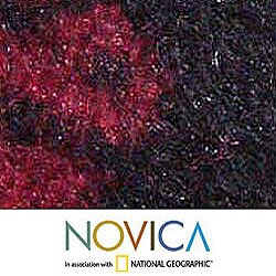 'Inca Duck Shadow' Alpaca Wool Throw Blanket (Peru)