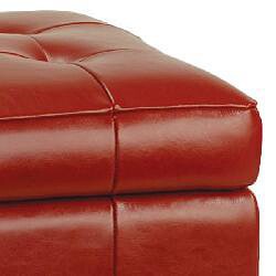 Small Red Manhattan Storage Bench