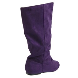 Baboo by Journee Collection Women's Microsuede Slouchy Boots