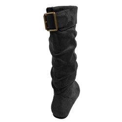 Glaze by Adi Women's Microsuede Slouchy MId-calf Boots