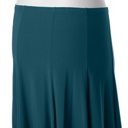 Adi Designs Women's Teal Flowing Skirt