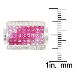 Encore by Le Vian 14k Gold Pink Sapphire/ Ruby/ 1/5ct TDW Diamond Ring (H-I, VS2-SI1-1)