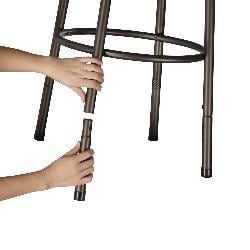 Avalon Double Cross-back Bar Stools (Set of 3)