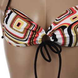 Gossip Women's Orange/ Black String Bikini