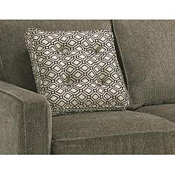 Calabria Graphite Grey Chenille Apartment Sofa