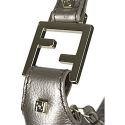 Fendi Brown Ombre Zucchino Canvas and Vitello Hobo
