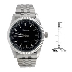 Geneva Platinum Men's Stretch Bracelet Watch