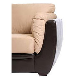 Newport Brown and Beige Sectional Sofa
