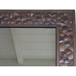 Large Coconut Shell Wall Mirror (Thailand)